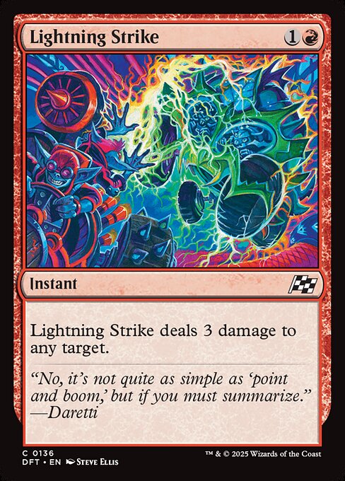 Aetherdrift - 136 - Lightning Strike - Common - R - Non-foil
