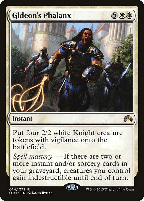 Magic Origins - 14 - Gideon's Phalanx - Rare - W - Non-foil