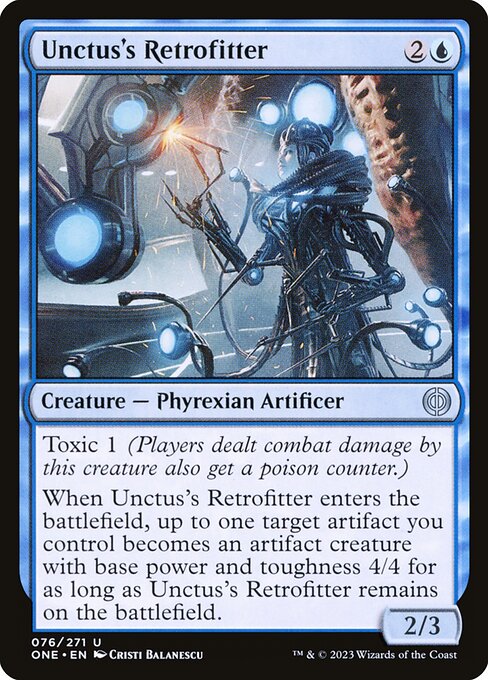 Phyrexia: All Will Be One - 76 - Unctus's Retrofitter - Uncommon - U - Foil