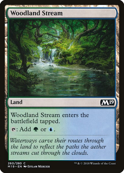 Core Set 2019 - 260 - Woodland Stream - Common - C - Non-foil