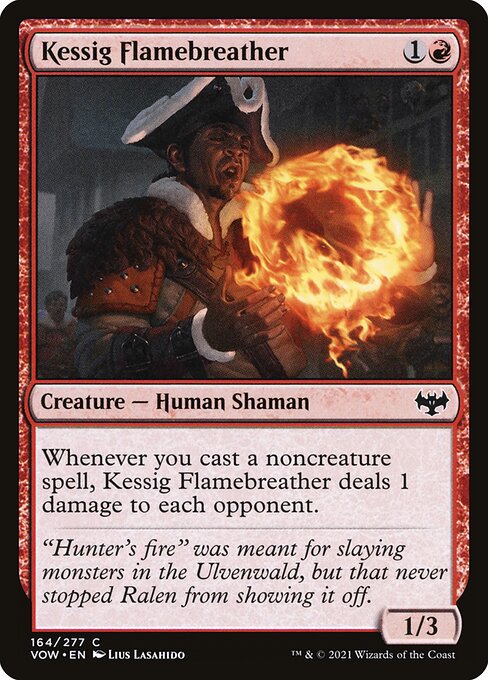 Innistrad: Crimson Vow - 164 - Kessig Flamebreather - Common - R - Foil