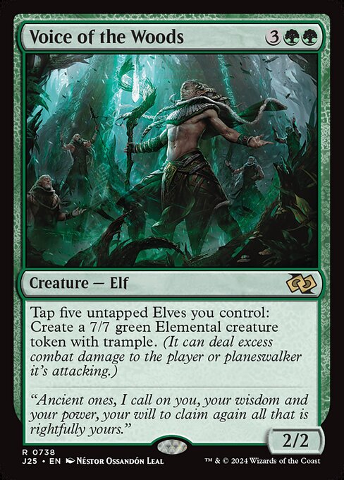 Foundations Jumpstart - 738 - Voice of the Woods - Rare - G - Non-foil