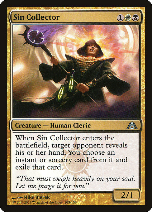 Dragon's Maze - 103 - Sin Collector - Uncommon - WB - Non-foil