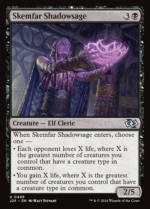 Foundations Jumpstart - 489 - Skemfar Shadowsage - Uncommon - B - Non-foil
