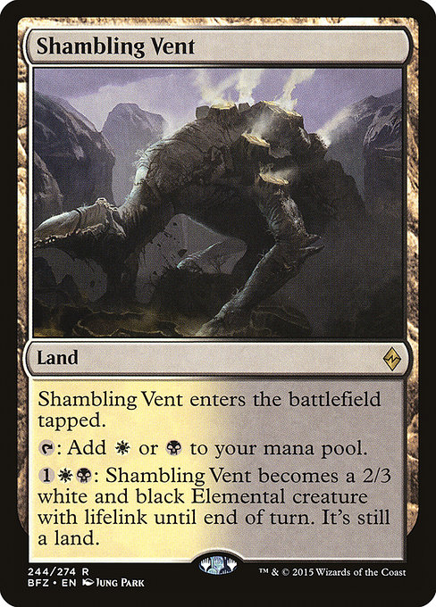 Battle for Zendikar - 244 - Shambling Vent - Rare - C - Non-foil