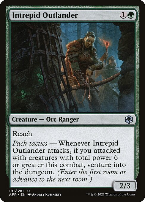 Adventures in the Forgotten Realms - 191 - Intrepid Outlander - Uncommon - G - Non-foil