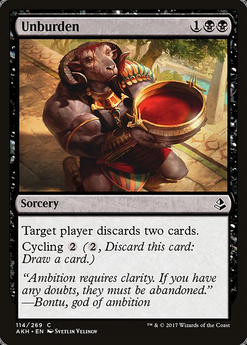 Amonkhet - 114 - Unburden - Common - B - Non-foil