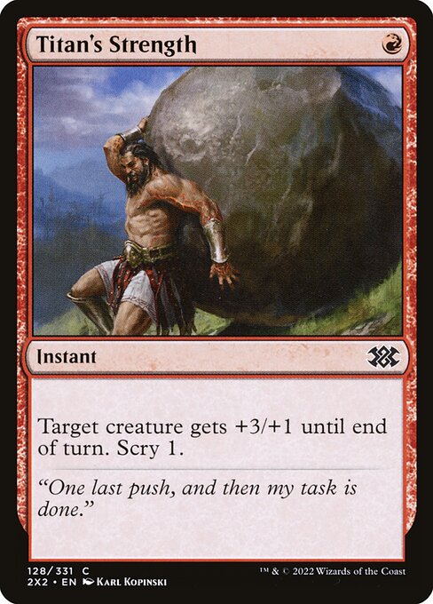 Double Masters 2022 - 128 - Titan's Strength - Common - R - Non-foil