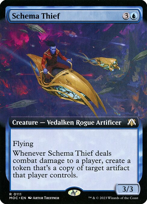 March of the Machine Commander - 111 - Schema Thief - Rare - U - Non-foil