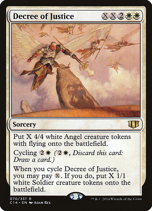 Commander 2014 - 70 - Decree of Justice - Rare - W - Non-foil