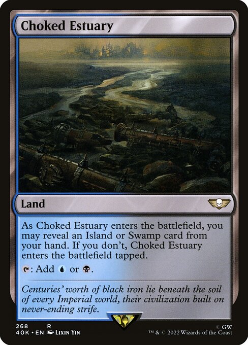 Warhammer 40,000 Commander - 268 - Choked Estuary - Rare - C - Non-foil