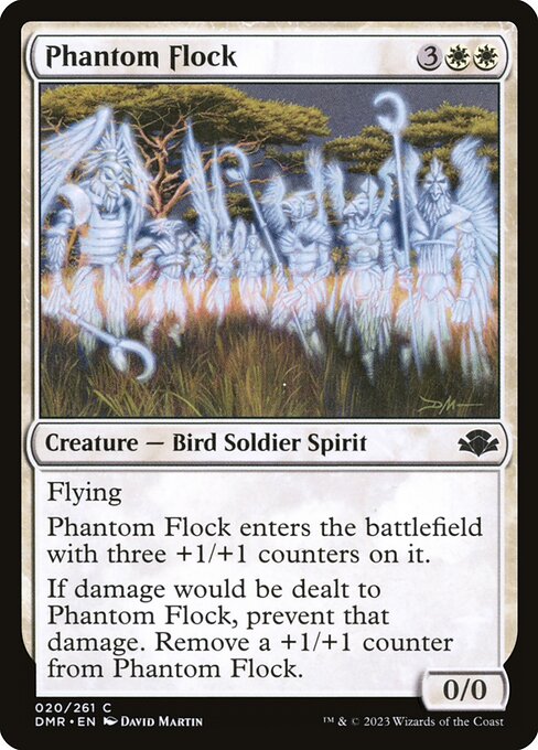 Dominaria Remastered - 20 - Phantom Flock - Common - W - Non-foil