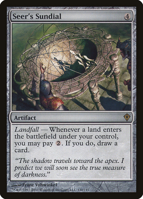 Worldwake - 130 - Seer's Sundial - Rare - C - Non-foil