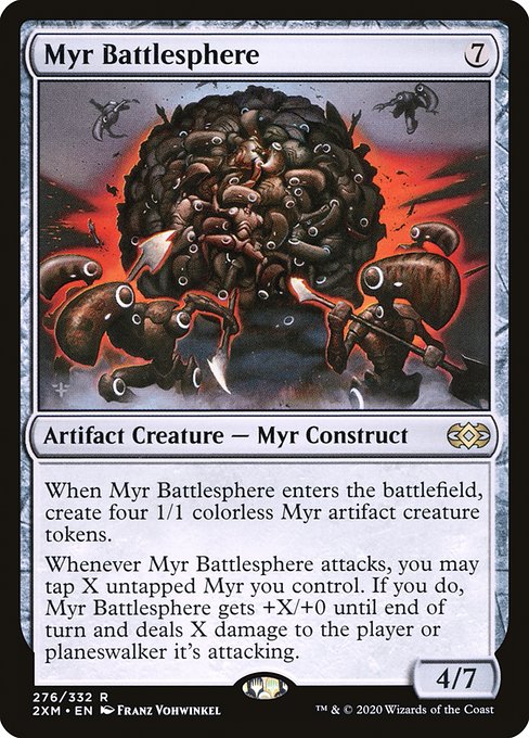 Double Masters - 276 - Myr Battlesphere - Rare - C - Non-foil