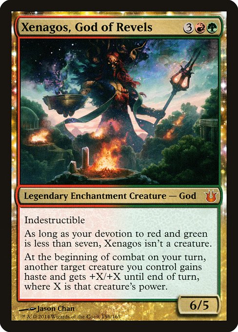 Born of the Gods - 156 - Xenagos, God of Revels - Mythic - RG - Non-foil