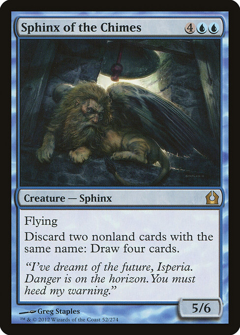 Return to Ravnica - 52 - Sphinx of the Chimes - Rare - U - Non-foil