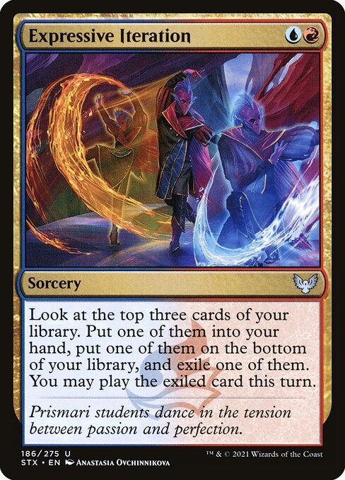 Strixhaven: School of Mages - 186 - Expressive Iteration - Uncommon - UR - Non-foil