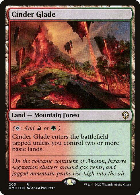 Dominaria United Commander - 203 - Cinder Glade - Rare - C - Non-foil