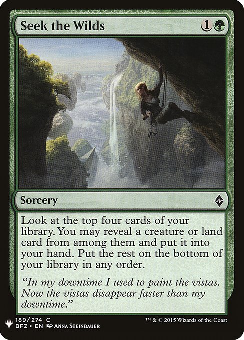 The List - BFZ-189 - Seek the Wilds - Common - G - Non-foil