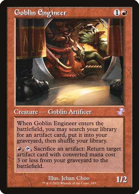 Time Spiral Remastered - 345 - Goblin Engineer - Special - R - Non-foil