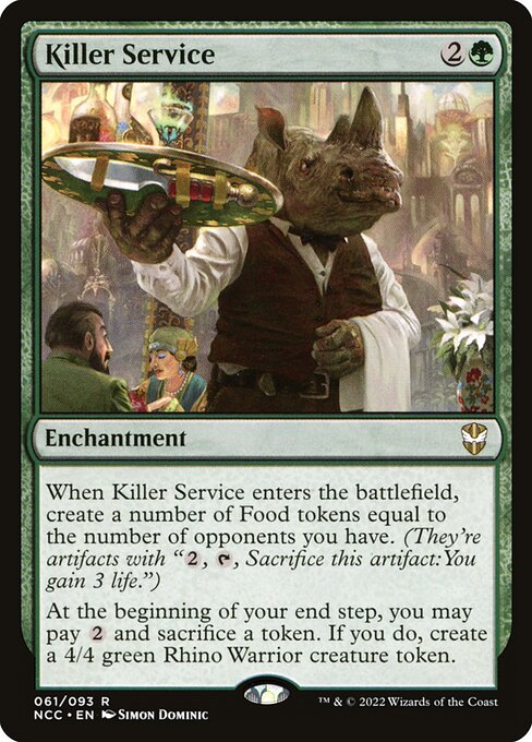 New Capenna Commander - 61 - Killer Service - Rare - G - Non-foil