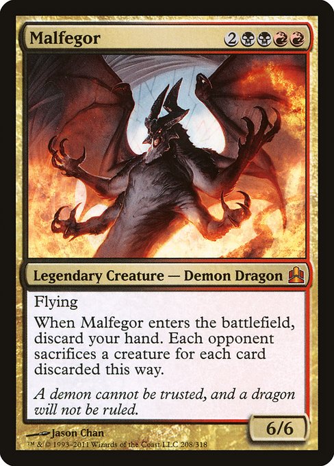 Commander 2011 - 208 - Malfegor - Mythic - BR - Non-foil