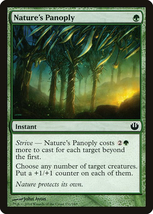 Journey into Nyx - 131 - Nature's Panoply - Common - G - Non-foil