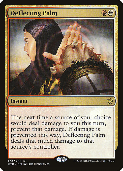 Khans of Tarkir - 173 - Deflecting Palm - Rare - WR - Non-foil