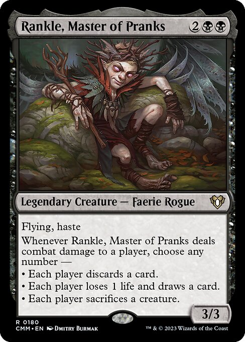 Commander Masters - 180 - Rankle, Master of Pranks - Rare - B - Non-foil