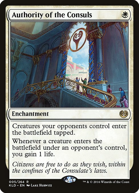 Kaladesh - 5 - Authority of the Consuls - Rare - W - Non-foil