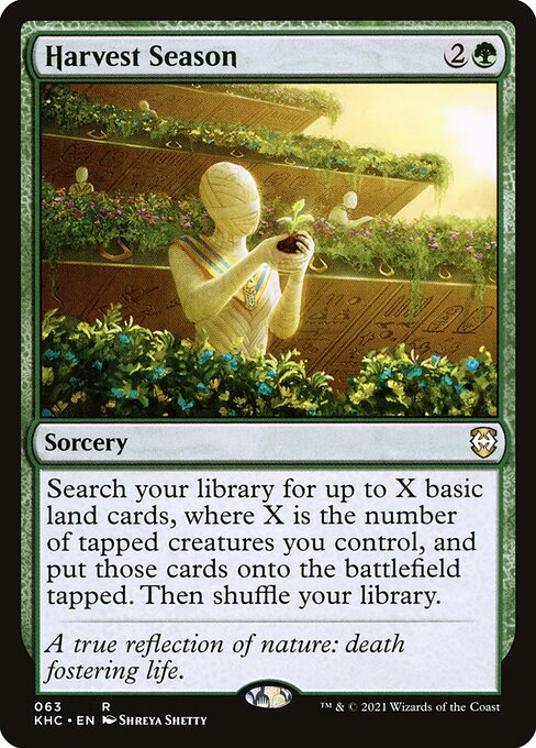 Kaldheim Commander - 63 - Harvest Season - Rare - G - Non-foil