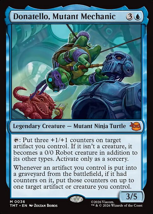 Teenage Mutant Ninja Turtles - 36 - Donatello, Mutant Mechanic - Mythic - U - Non-foil