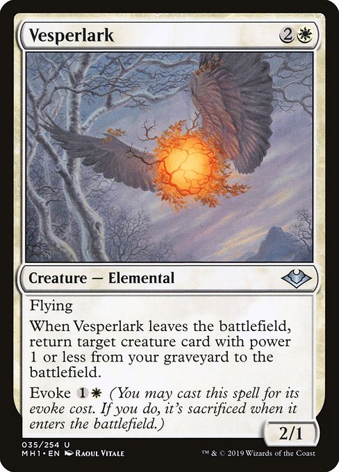 Modern Horizons - 35 - Vesperlark - Uncommon - W - Non-foil