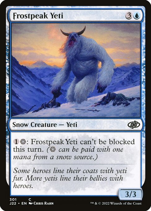 Jumpstart 2022 - 301 - Frostpeak Yeti - Common - U - Non-foil