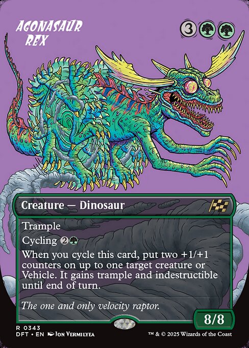 Aetherdrift - 343 - Agonasaur Rex - Rare - G - Non-foil