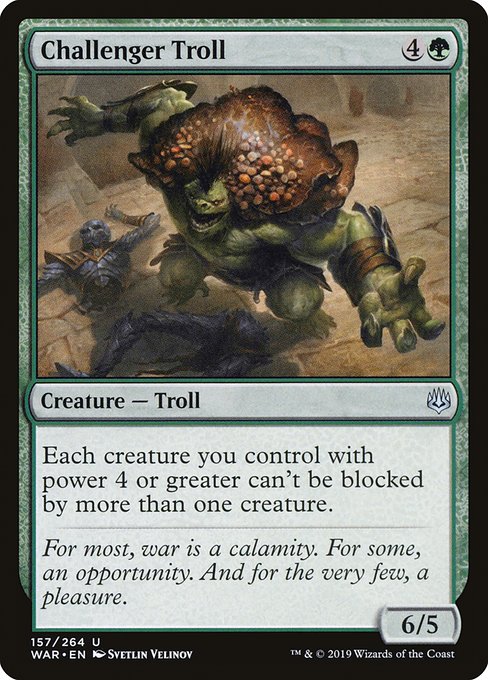 War of the Spark - 157 - Challenger Troll - Uncommon - G - Non-foil