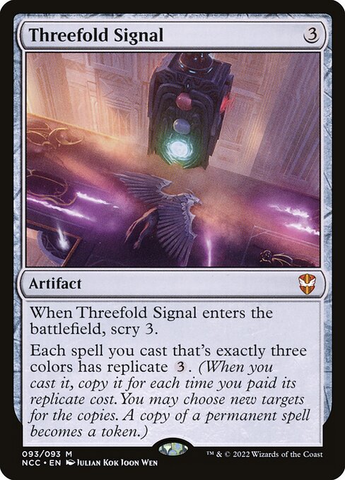 New Capenna Commander - 93 - Threefold Signal - Mythic - C - Non-foil