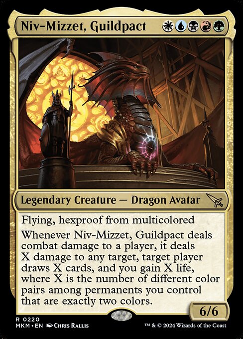 Murders at Karlov Manor - 220 - Niv-Mizzet, Guildpact - Rare - Multi - Non-foil