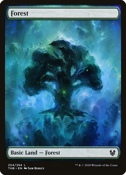 Theros Beyond Death - 254 - Forest - Common - C - Foil
