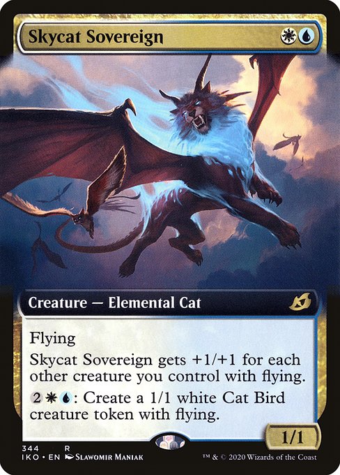 Ikoria: Lair of Behemoths - 344 - Skycat Sovereign - Rare - WU - Foil