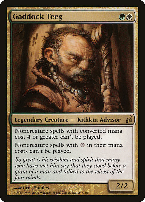 Lorwyn - 248 - Gaddock Teeg - Rare - WG - Non-foil