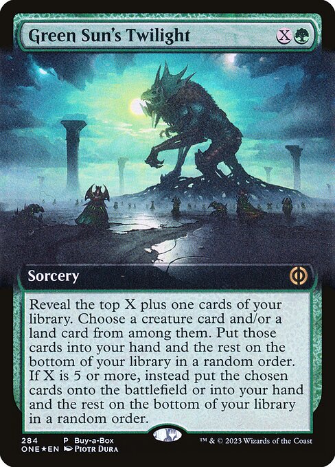 Phyrexia: All Will Be One - 284 - Green Sun's Twilight - Rare - G - Foil - Promo