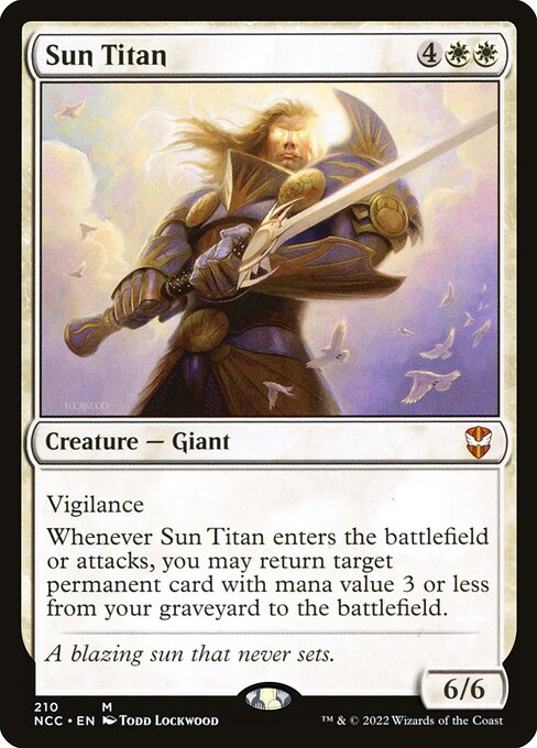 New Capenna Commander - 210 - Sun Titan - Mythic - W - Non-foil