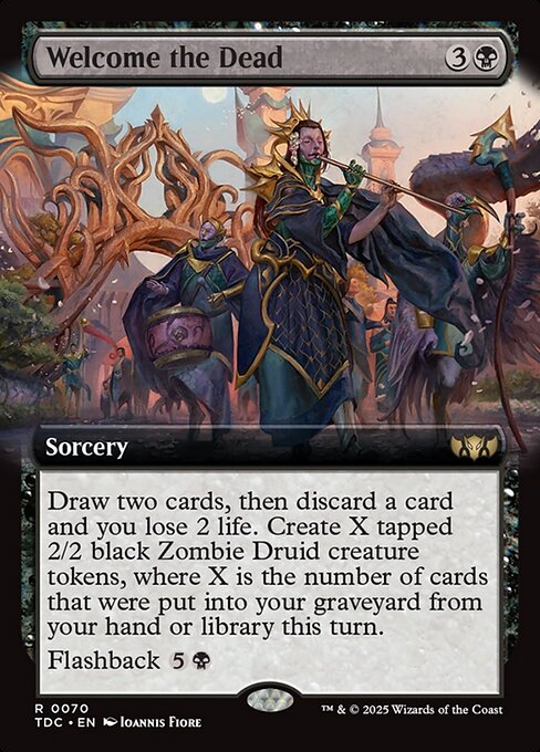 Tarkir: Dragonstorm Commander - 70 - Welcome the Dead - Rare - B - Non-foil - Promo