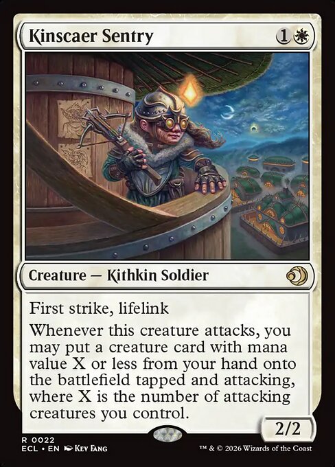 Lorwyn Eclipsed - 22 - Kinscaer Sentry - Rare - W - Non-foil