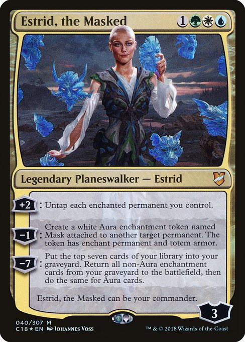 Commander 2018 - 40 - Estrid, the Masked - Mythic - Multi - Foil