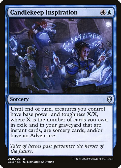 Commander Legends: Battle for Baldur's Gate - 59 - Candlekeep Inspiration - Uncommon - U - Non-foil