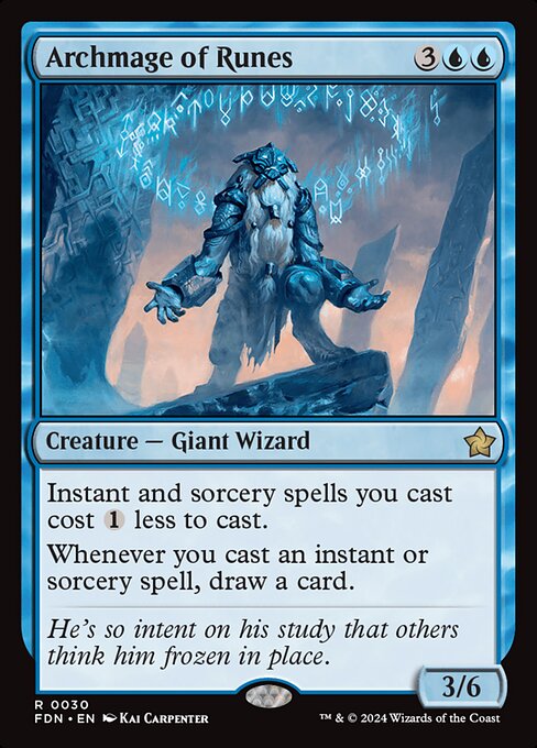 Foundations - 30 - Archmage of Runes - Rare - U - Non-foil