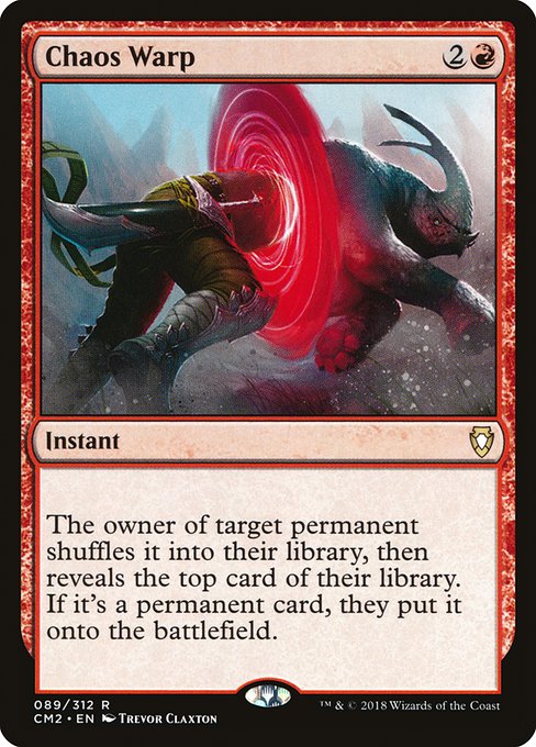 Commander Anthology Volume II - 89 - Chaos Warp - Rare - R - Non-foil