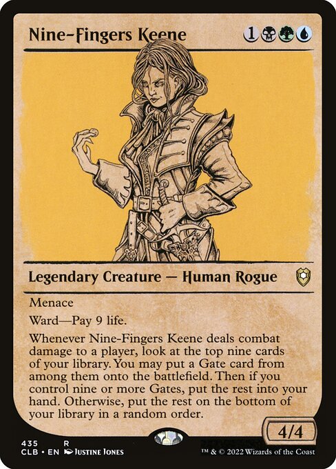 Commander Legends: Battle for Baldur's Gate - 435 - Nine-Fingers Keene - Rare - Multi - Foil